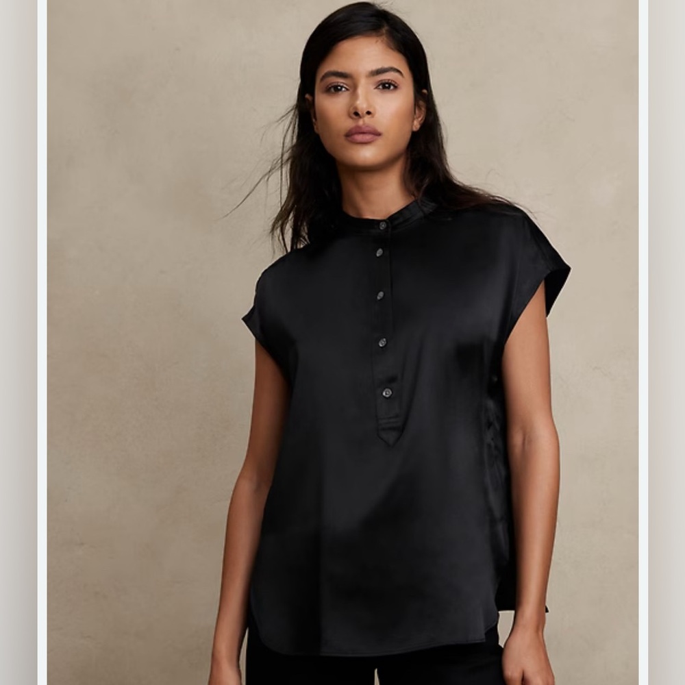 Banana Republic Resort Silk “Serenade” Blouse
